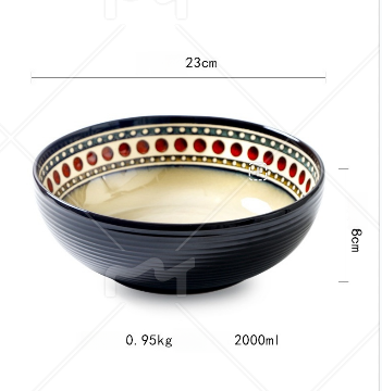 9-inch large soup bowl