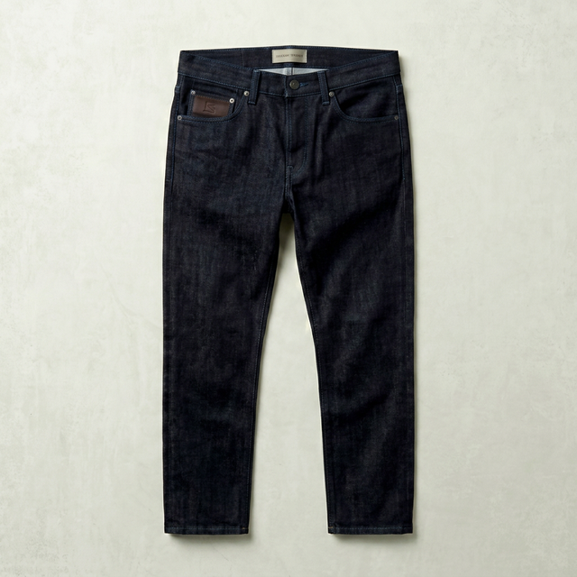 Dark Blue Washed Cotton Woven Denim Jeans Mens Straight Leg Five Pocket Zipper Mid Summer Regular Fit Casual Wear Midweight