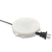 Enrouleur de câble rétractable Mella Easy Pulling 1,5 m à ressort avec extrémité femelle IEC 110V-250V 6-10A pour appareils électroménagers