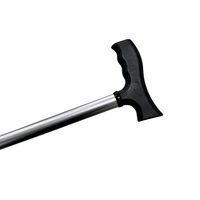 Bâton de marche télescopique pliable à quatre pieds en acier inoxydable et aluminium, fabrication chinoise, capacité de charge de 250 lb pour personnes âgées