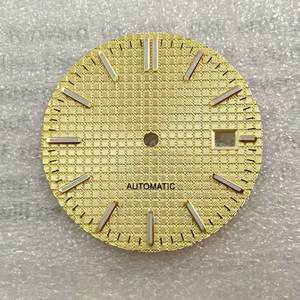 Accessoires de montre chinois NH35 31,8 mm, cadran en chêne modifié <span class=keywords><strong>Seiko</strong></span>, clous argentés, luminescence verte - Product Image 5