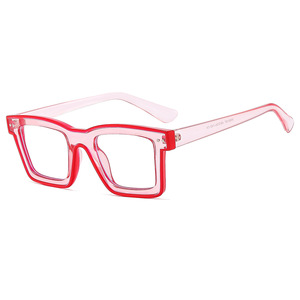Lunettes anti-lumière bleue unisexe à monture carrée rétro, noires, à bordure complète, design léger, forme rectangulaire, décoratives - Product Image 5