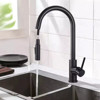 Robinet télescopique de lavage chaud froid de robinet de cascade de pluie de cuisine professionnelle pour l'évier