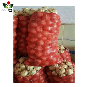 Bolsas de red para frutos secos, verduras, melón, malla tubular de pp, bolsa de malla personalizada
