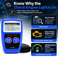 Scanner moteur OBD2/CAN Bus MS309 à connexion filaire, compatible OLIVER, fabriqué en Chine ; Outil de diagnostic multifonctionnel, produit phare