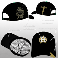 Gorra de Béisbol Estructurada Premium con Bordado 3D de Alta Densidad, Gorra de Béisbol con Logotipo Personalizado de Fábrica Verificada de 5 Estrellas para Propietarios de Marcas