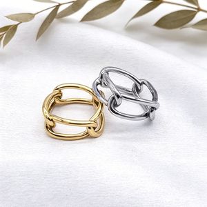 Anillo geométrico yunnique, oro, plata, unisex, diseño minimalista, regalo de joyería de moda - Product Image 1