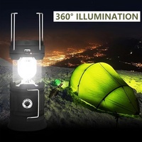 Nouvelle lanterne de camping LED haute luminosité lampe de poche lanterne solaire et rechargeable lampe de pêche pliable et portable
