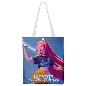 Yüksek Kaliteli Kpop Demon Hunter Tote Çanta Yenilikçi Öğrenci Alışveriş Bez Çantaları Öğrenciler için Çizgi Film Karakteri - Product Image 2