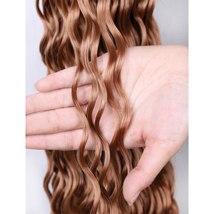 30 pollici lunghi ricci ondulati intrecciati capelli sintetici extension per le donne profondo oceano onda uncinetto capelli tinti capelli sintetici extension - Product Image 4