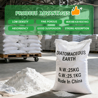Terre de diatomées naturelle pour litière de chat, désodorisant, absorbant, remplissage, vente en gros d'usine