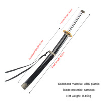 Nelo Angelo Katana Jouet en Bois Épée 80cm/31.5 "Vergil Caractère Armes Pas Cher