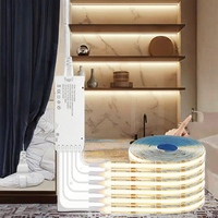 COB LED Kupfer-Schrankbeleuchtungsstreifen mit Durchdringbarer Touch-Dimmung für TV-Schränke, Schuhregale & Kleiderschränke - IP67-Zertifiziert