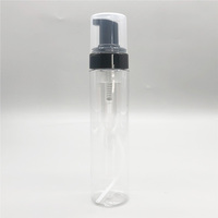 Flacon pompe moussant transparent de 250 ml pour nettoyant pinceaux de maquillage, liquide moussant, outil de nettoyage cosmétique, emballage
