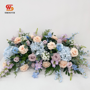 Arrangement personnalisé de fleurs de roses artificielles lisses Centres de table de fête de mariage faits à la main pour événements Saint Valentin - Product Image 5