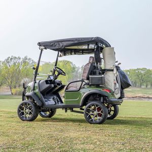Carrito de golf eléctrico de 4 plazas, 24 km/h, batería de iones de litio, carrocería de aleación de aluminio para transporte en campos de golf y parques. - Product Image 1