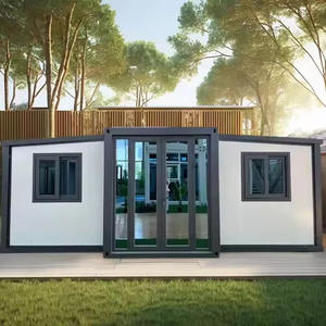 Casa portátil de 20 pies y 40 pies, Villa prefabricada móvil de 3 dormitorios con contenedor expandible, casa y baño para edificio de oficinas u hotel - Product Image 1