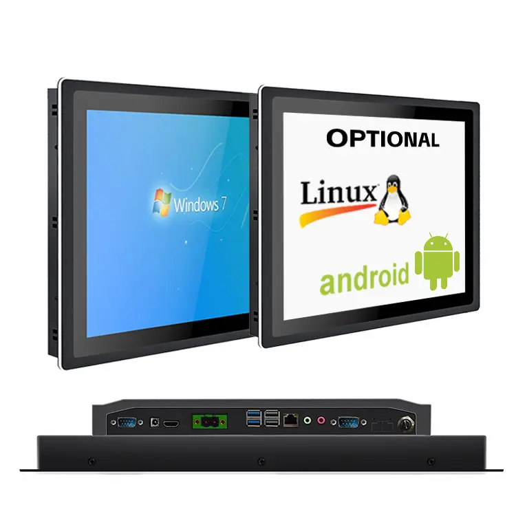 Ip55 Android Industrial Poe Tablet Tudo Em Um Tela de Toque Capacitivo Quadrada LCD Mini Computador Embutido Painel Pc Com Hd-Mi