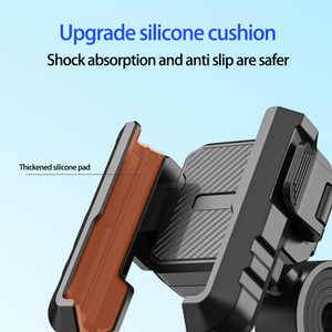 Giá đỡ điện thoại xe máy/xe đạp/xe tay ga, kẹp tay lái, <span class=keywords><strong>camera</strong></span>, thiết kế bọc silicon không bị cản trở, chất liệu PC+ABS+Kim loại - Product Image 2