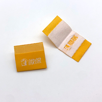Harga pabrik disesuaikan Pusat dilipat kecil tenun Label seragam label littler tenun tag untuk Dompet