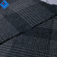 Tissu gris à carreaux Wenhan MT-4 340GSM à haute teneur en laine |   Style britannique pour la rembourrage de sièges auto haut de gamme |   Approvisionnement d'usine