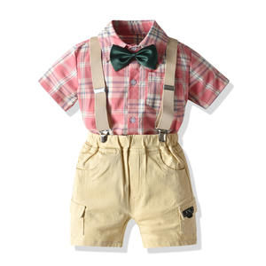 Conjuntos de Ropa para Niños, Conjuntos Elegantes para Bebés, Pantalones con Tirantes para Niños, Trajes de China - Product Image 1