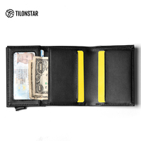TILONSTAR Dompet aluminium TG203, dompet Pop-up kustom, kartu RFID & pemegang kredit, dompet hadiah bisnis pria
