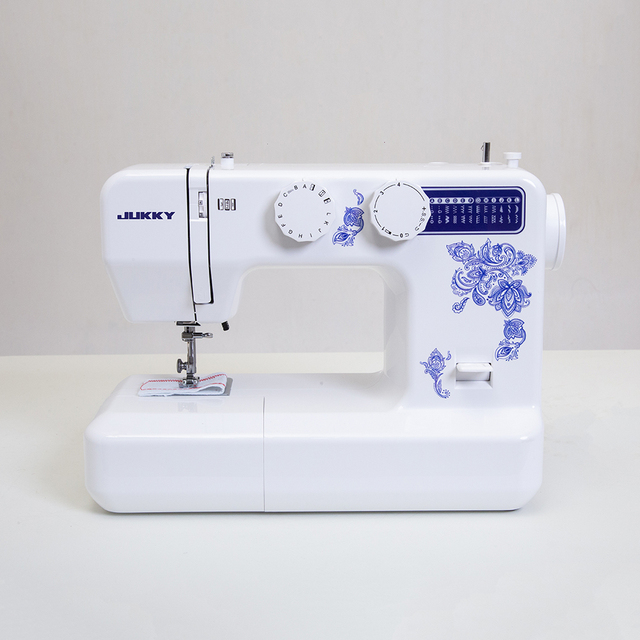 JUKKY Domestic Portable Household Multi-Function Sewing Machine with 24 Stitch for Home Use Mesin Jahit with Automatic Threading