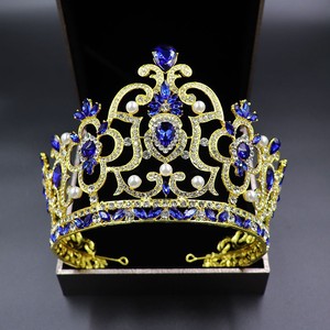 Große Tiara und Krone Braut große <span class=keywords><strong>Taira</strong></span> Hochzeits schmuck - Product Image 4