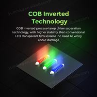 Transparente Led Flexible Adhesivo suave Transparente Led Pantalla de película de cristal Pantalla Led Pantalla de anuncio