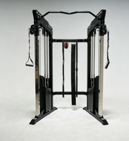 Máquina Smith de Acero Negro, Soporte para Sentadillas, Equipo Multifuncional para Gimnasio en Casa, Entrenamiento de Fuerza Integral Unisex