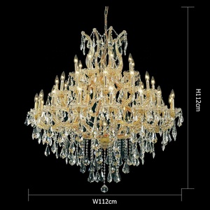 Đèn chùm biệt thự tùy chỉnh, đèn chùm pha lê đám cưới châu Âu, đèn chùm lớn sang trọng cho sảnh khách sạn - Product Image 3