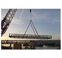 Pont en acier Bailey suspendu multi-travées à double voie, à haute capacité de charge, soudé, sur mesure, pour autoroute et construction minière