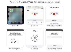 Gps 추적기 호환 위치 추적 모바일 미니 스마트 GPS 추적기 로케이터 파인더 Mfi 애플을위한 애완 동물 찾기 - Product Image 3