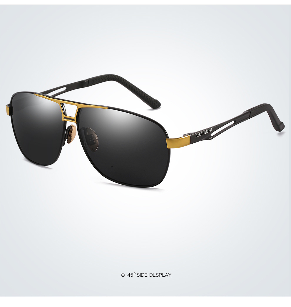 Black-gray-gold frame