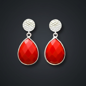 Pendientes Colgantes Hechos a Mano con Baño de Oro, Gema de Corte Esmeralda, Estilo Étnico, Bohemio, para Compromiso - Product Image 3