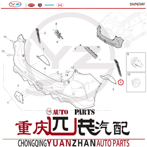 Decoración de parachoques trasero de coche <span class=keywords><strong>SWM</strong></span> <span class=keywords><strong>G01F</strong></span> Original de alta calidad Precio con descuento Incluye nuevos artículos y clips - Product Image 6