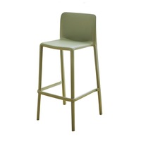 Chaise de bar moderne Ekintop avec siège en plastique, tabouret de bar pas cher pour la cuisine