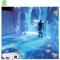 Projection interactive du système de cartographie interactive au sol holographique Projection d'hologramme Expérience immersive 3D