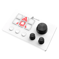 AJAZZ AKP03 Controlador de escritorio Asistente de escritorio Controlador de flujo 6 Teclas macro LCD Teclado personalizado para productividad de escritorio
