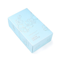 Caja de embalaje de papel especial personalizado patrón de flores crema en relieve caja de embalaje de papel para cosméticos