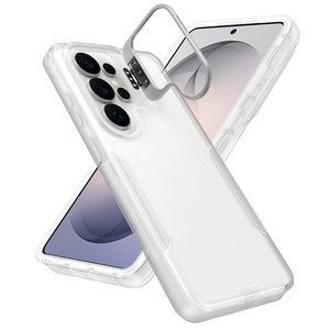 Funda Transparente con Anillo de Soporte para Lente de Aleación y Soporte para Samsung Galaxy S26 Ultra S <span class=keywords><strong>26</strong></span> Plus GalaxyS26 5G - Product Image 1
