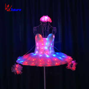 Falda brillante con luz LED para niña de alta calidad, <span class=keywords><strong>minifalda</strong></span> de Ballet, ropa Led, disfraces de actuación <span class=keywords><strong>en</strong></span> escenario - Product Image 4