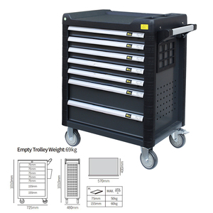 Steeltreks Tool Storage Cabinets Multi-Functional Orange Textured <b>6</b>-<b>Drawer</b> Tool Box Car Repair Special Tools Workbench Garage - Product Image 3