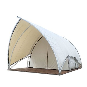 เต็นท์แกลมปิ้งทรงเรือใบ ผ้าอ๊อกซ์ฟอร์ด 900D กันน้ำ ป้องกันรังสียูวี 50+ โครงเหล็กชุบสังกะสี ทนไฟ สำหรับแคมป์ปิ้งและรีสอร์ท - Product Image 4