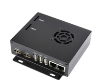 WIFI6 papan dasar Ethernet ganda untuk Raspberry Pi CM4, komputer Mini dengan Slot kunci M.2 E dukungan 5G/4G NVMe (CM4 tidak termasuk)