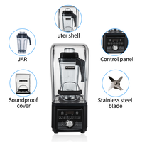 Blender commercial haute performance 2,5 L, machine à briser les murs, meilleur mixeur pour jus, smoothies, mixeur pour fruits