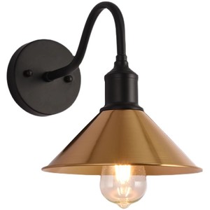 Lámpara De Granero De Cuello De Cisne Para Exteriores Con Montaje En Pared Luces De Porche Exterior De Cupula De 10 Pulgadas Para Granja Aplique