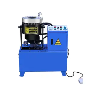 manual hose hydraulic pipe clamp pressing steel pipe shrinking crimping machine