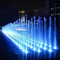 Fuente de Agua Danzante Personalizada OEM con Música Sincronizada y Sistema LED para Decoración Comercial de Centros Comerciales y Exteriores